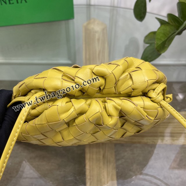 Bottega veneta高端女包 98061 寶緹嘉升級版小號編織雲朵包 BV經典款純手工編織羔羊皮女包  gxz1161